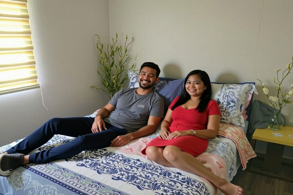 Skyline Executive Apartment Bedroom with city view